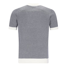 Lade das Bild in den Galerie-Viewer, Knitted Bicolour Pappardelle Poloshirt AUSTIN

