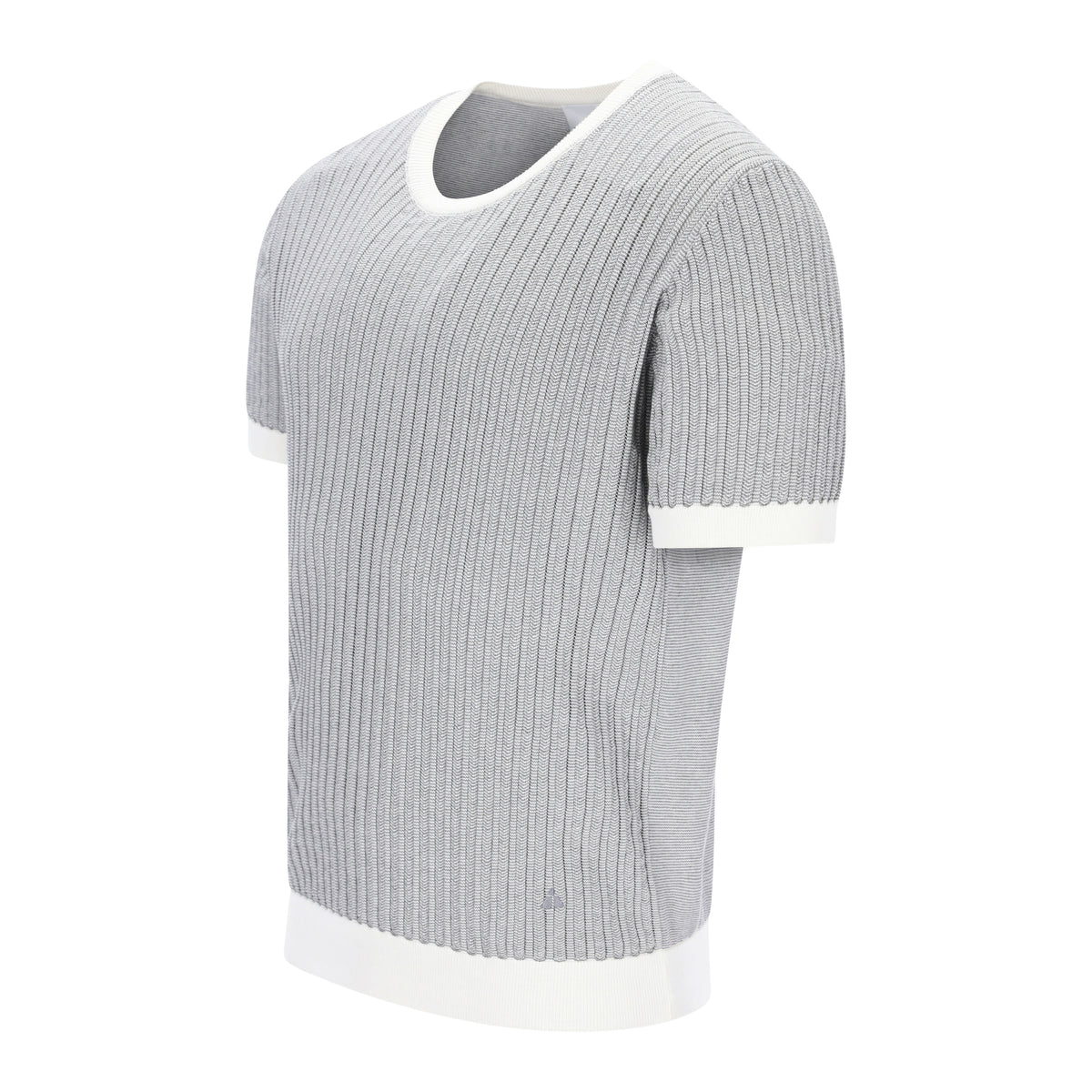 Knitted Bicolour Pappardelle T-Shirt ANTONIO – TOM RIPLEY