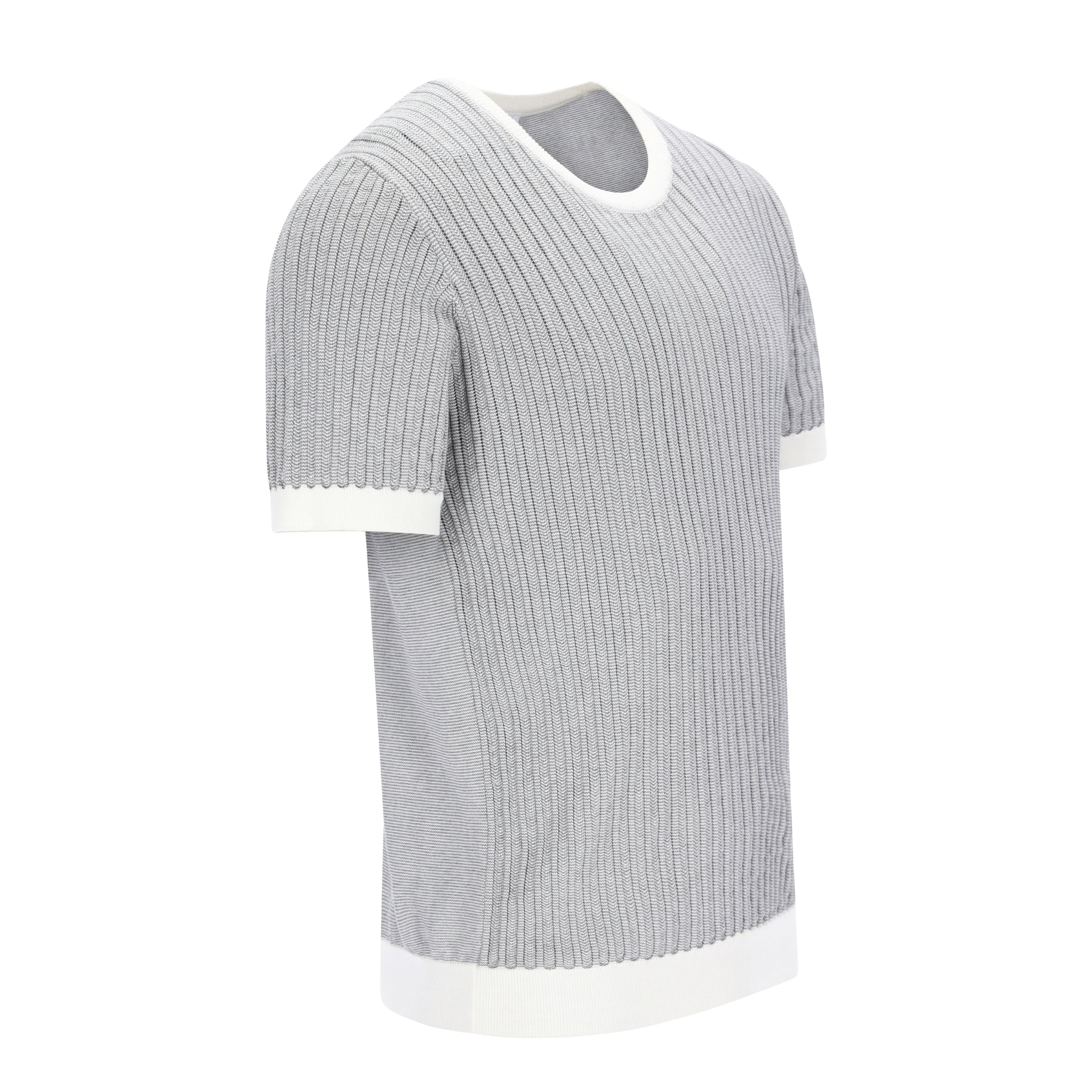 Knitted Bicolour Pappardelle T-Shirt ANTONIO