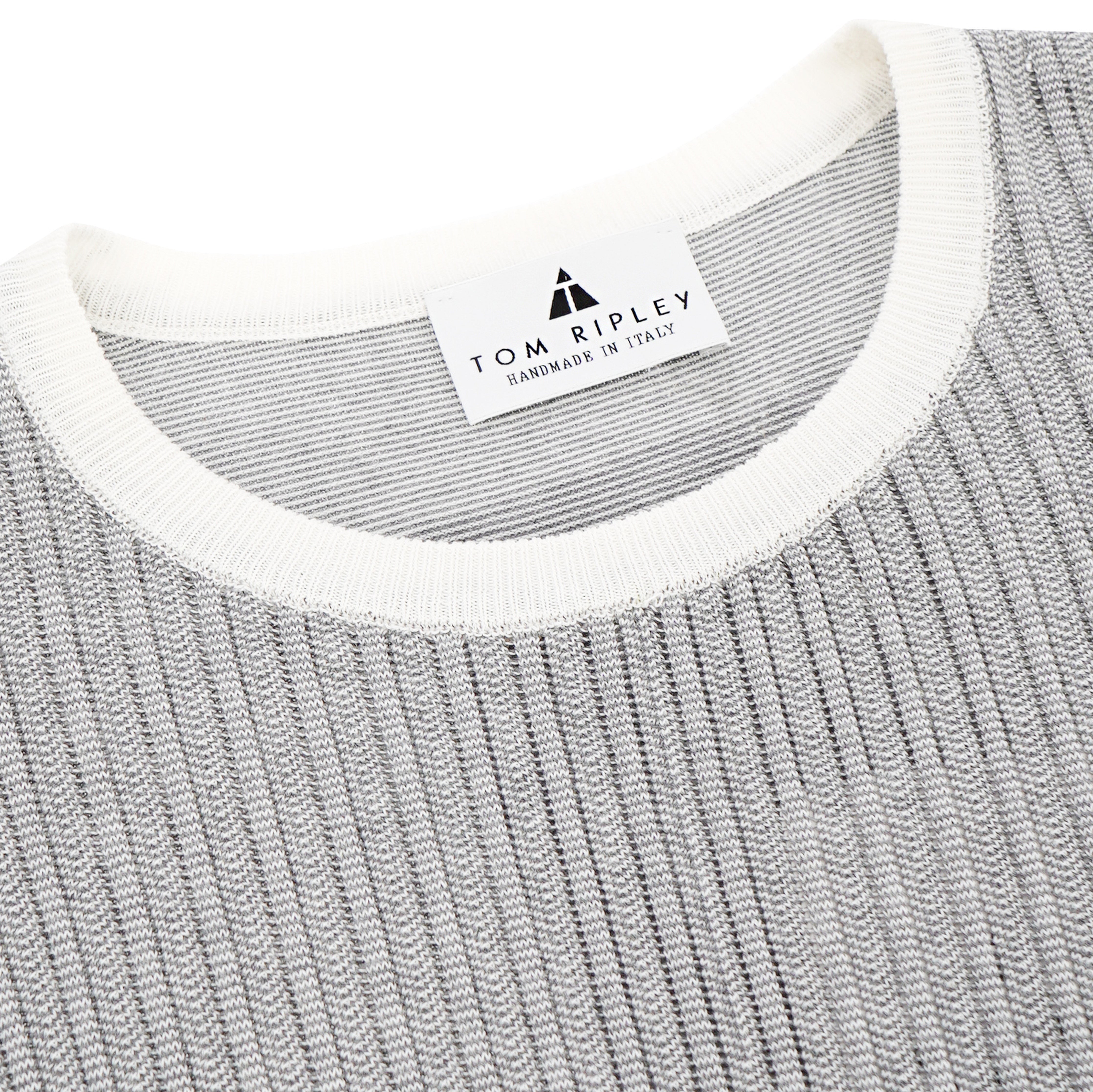 Knitted Bicolour Pappardelle T-Shirt ANTONIO