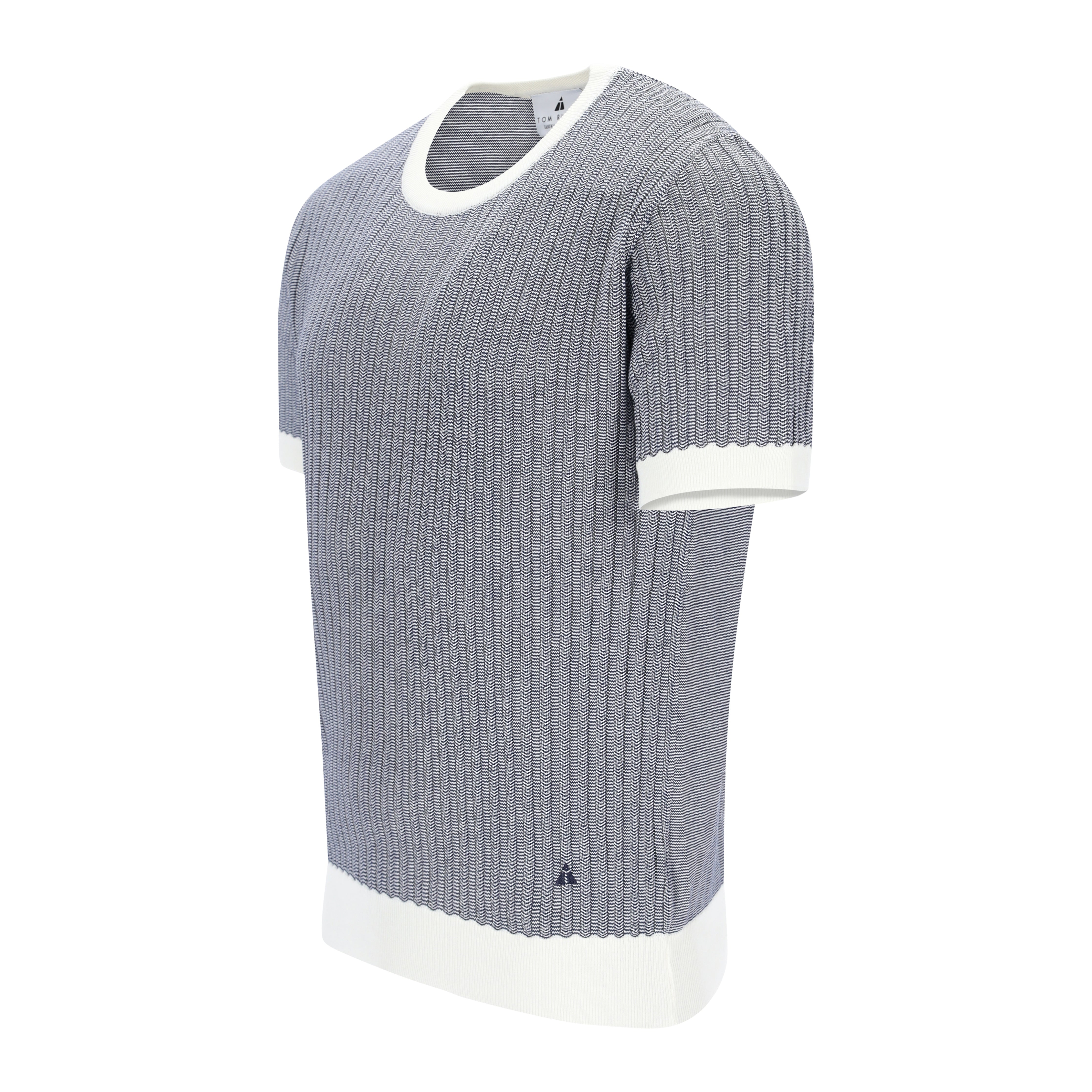 Knitted Bicolour Pappardelle T-Shirt ANTONIO