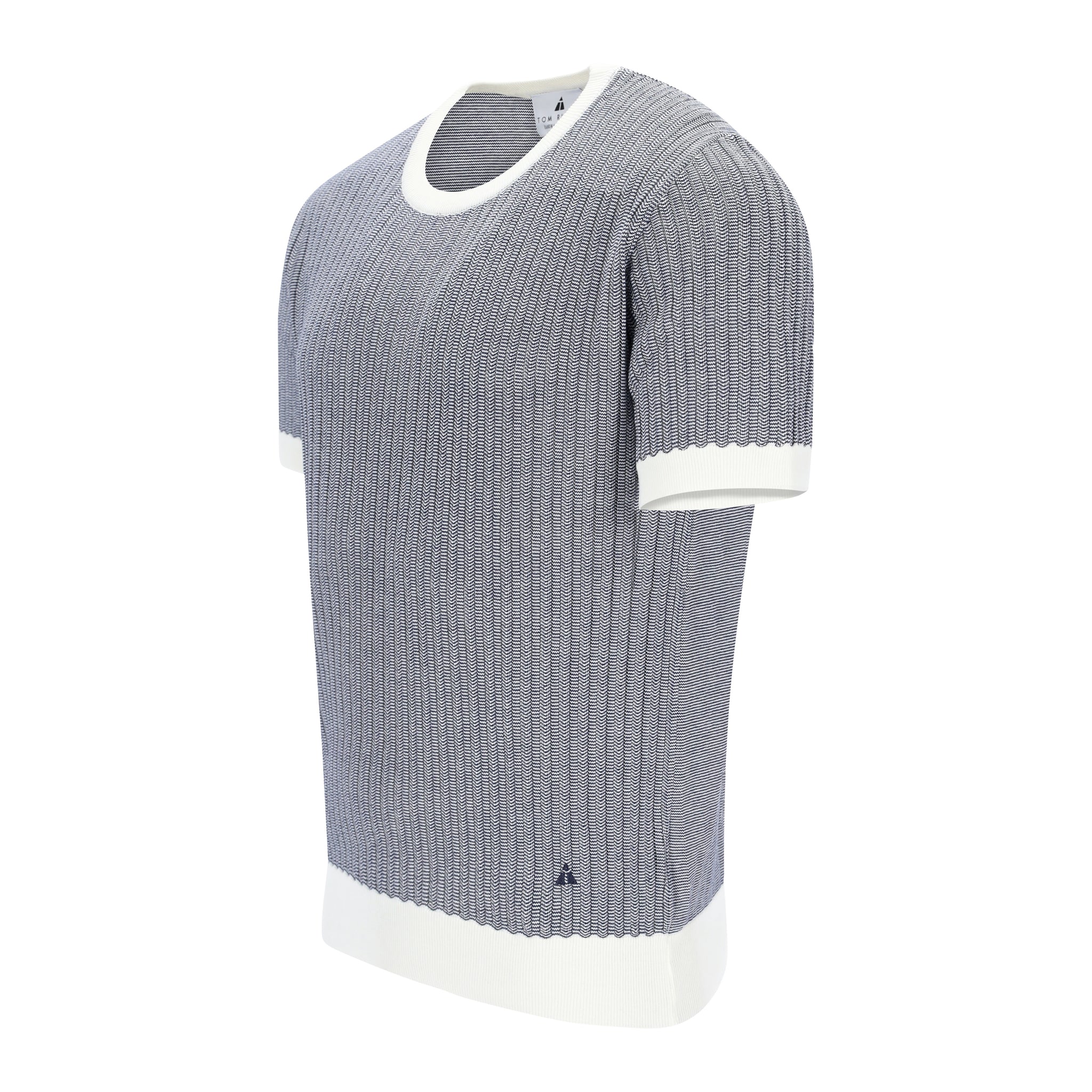 Knitted Bicolour Pappardelle T-Shirt ANTONIO