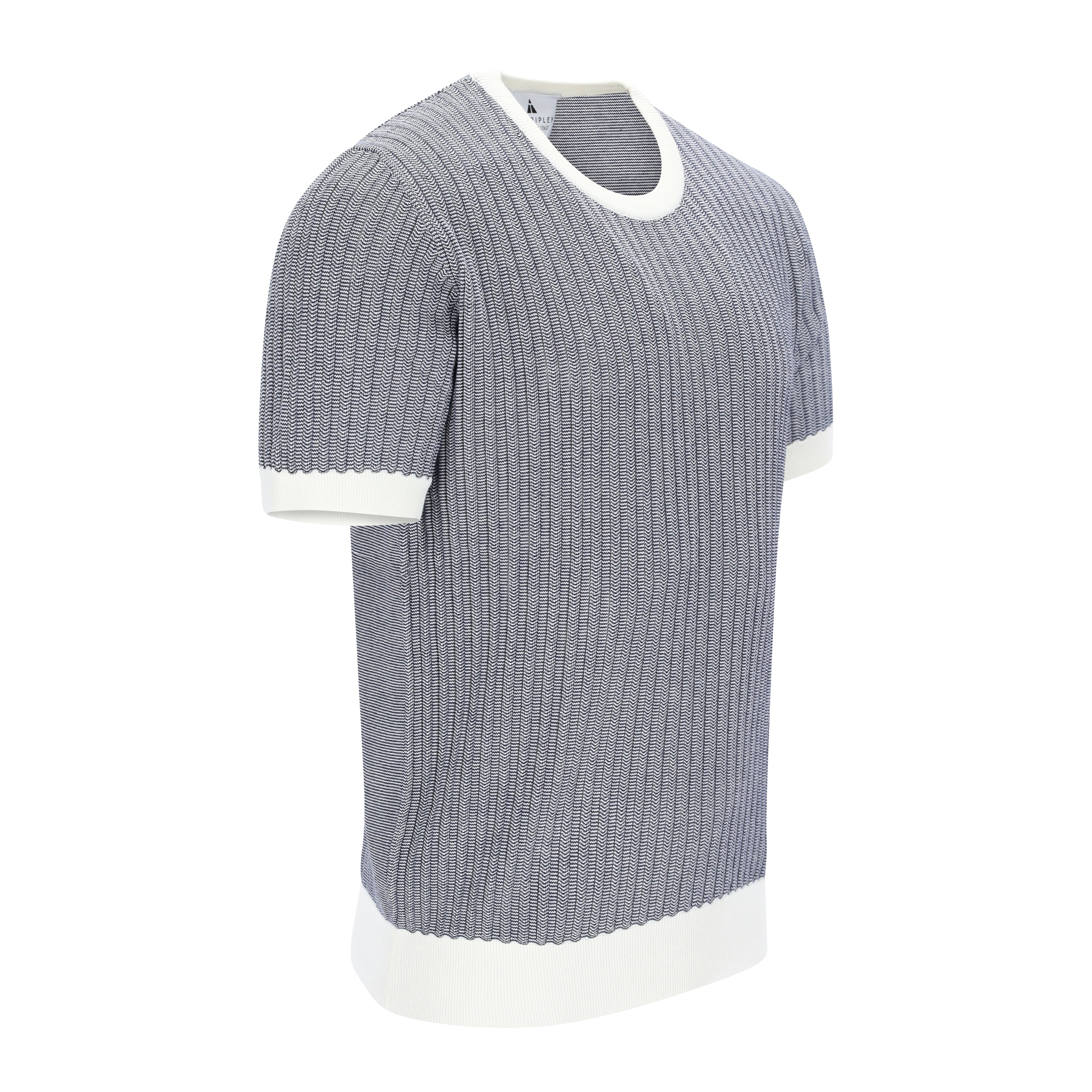 Knitted Bicolour Pappardelle T-Shirt ANTONIO