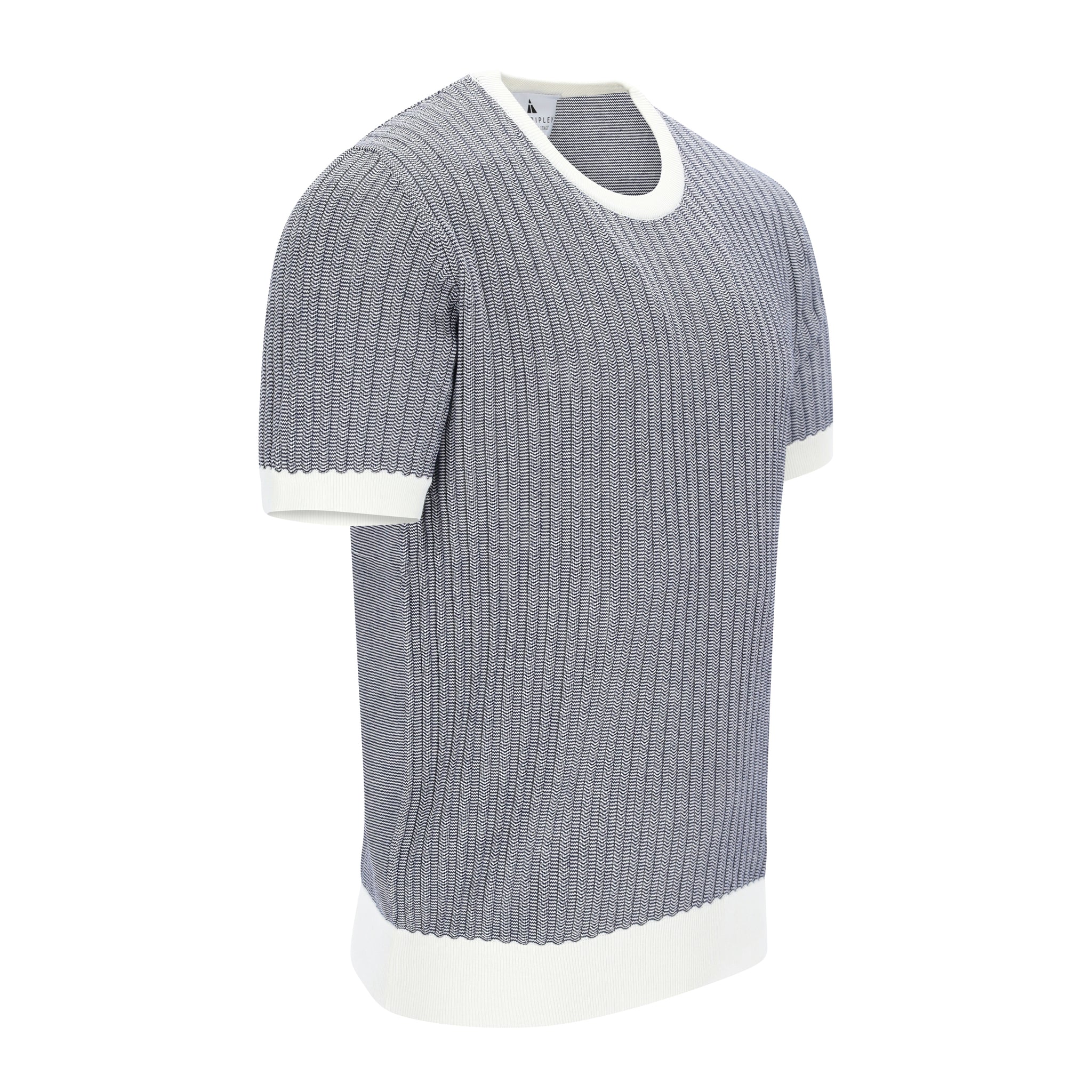 Knitted Bicolour Pappardelle T-Shirt ANTONIO