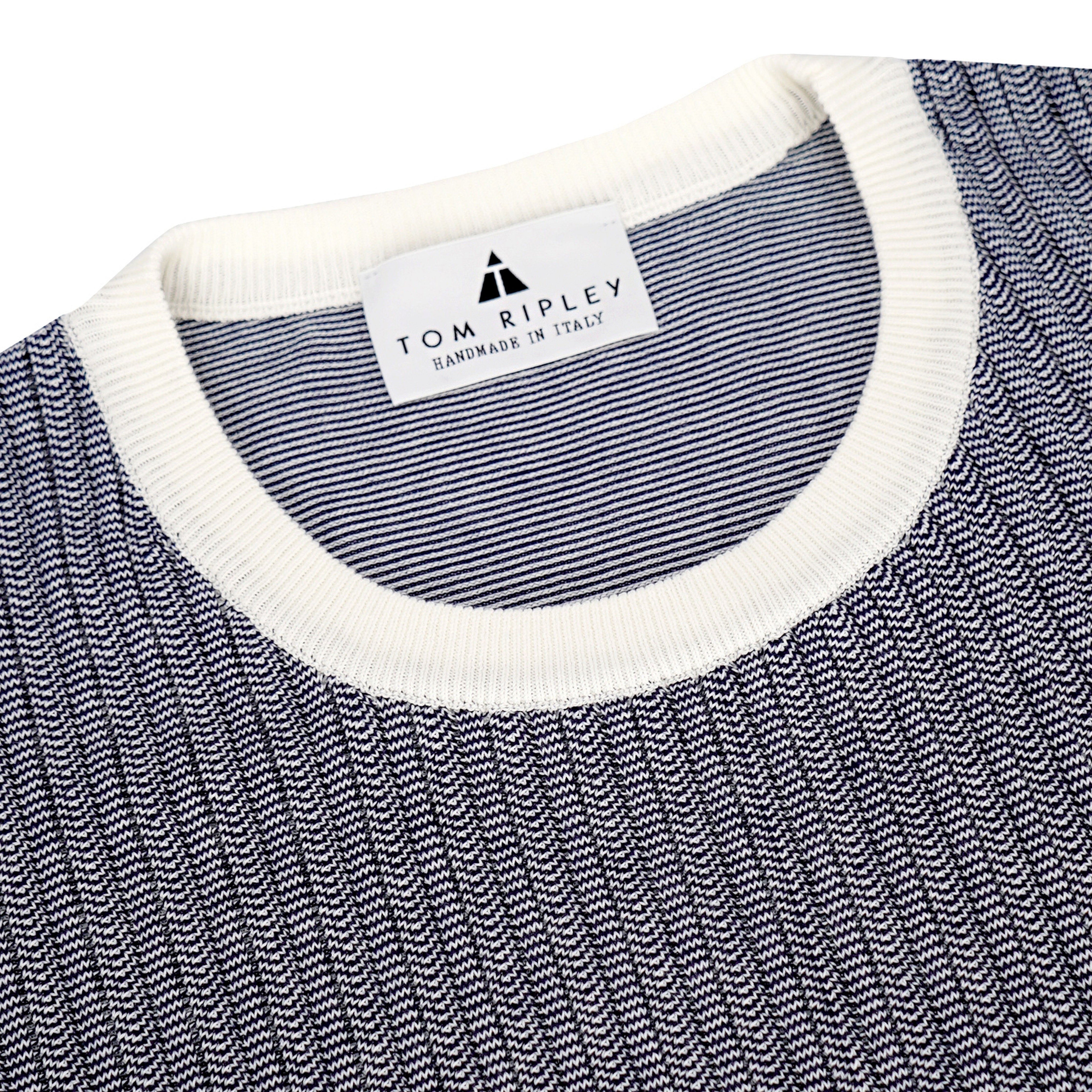 Knitted Bicolour Pappardelle T-Shirt ANTONIO