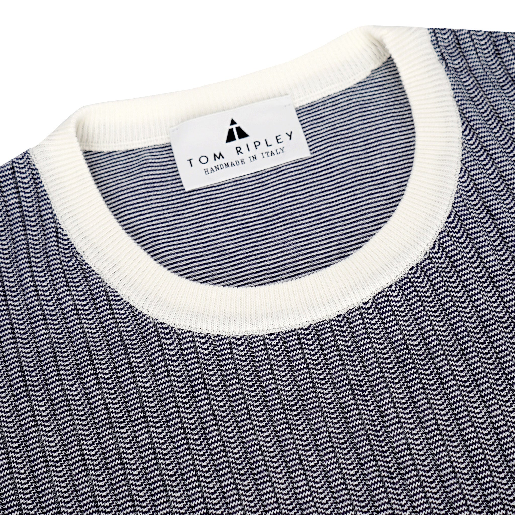 Knitted Bicolour Pappardelle T-Shirt ANTONIO