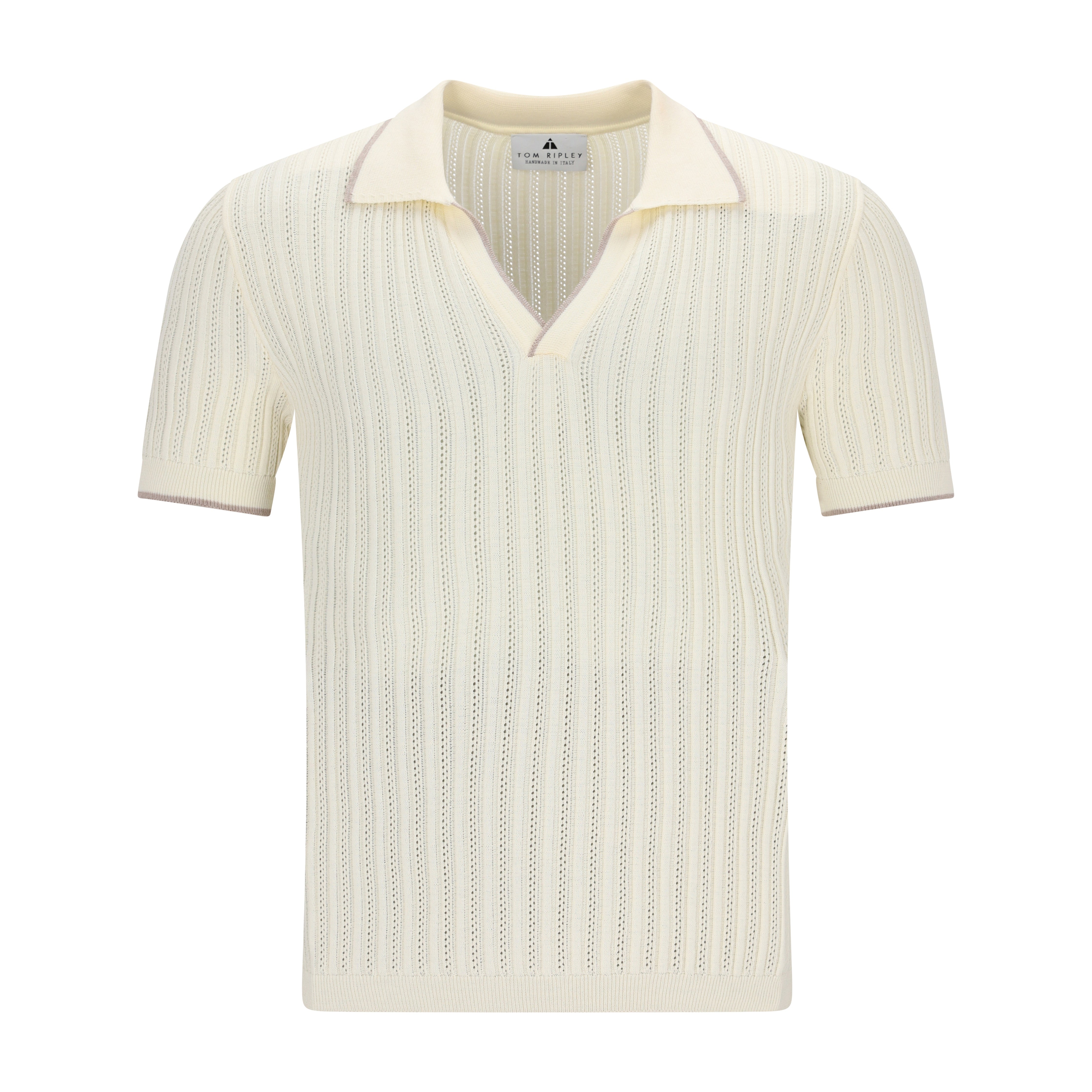 Ajour Knit Poloshirt GERMANO