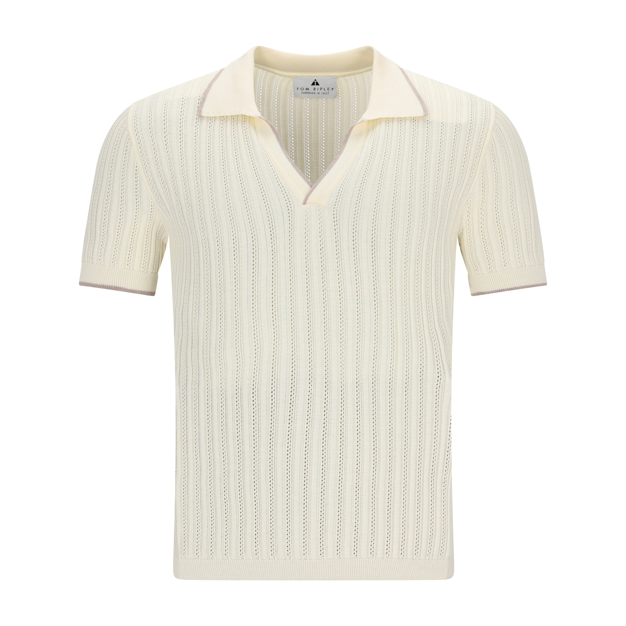 Ajour Knit Poloshirt GERMANO