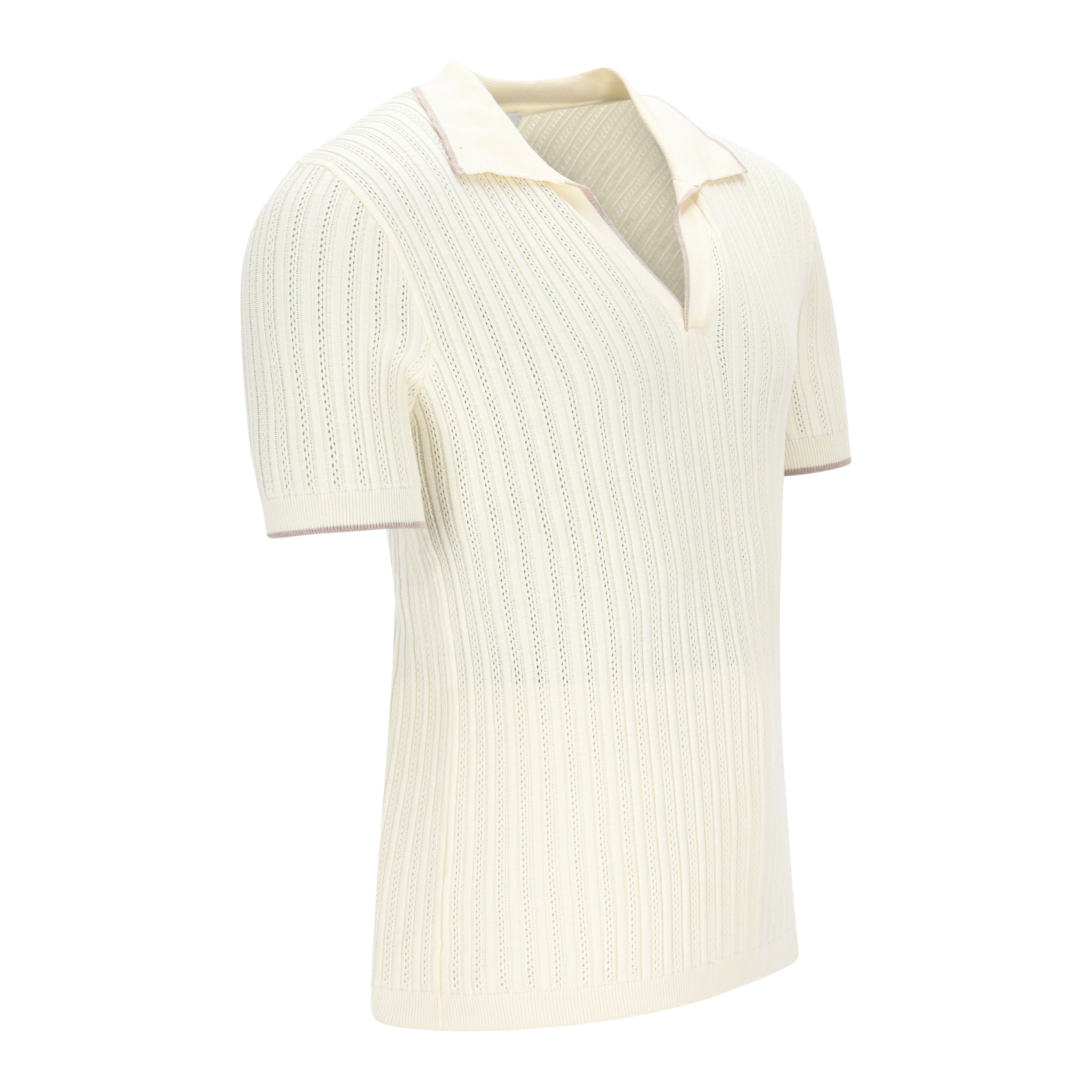Ajour Knit Poloshirt GERMANO