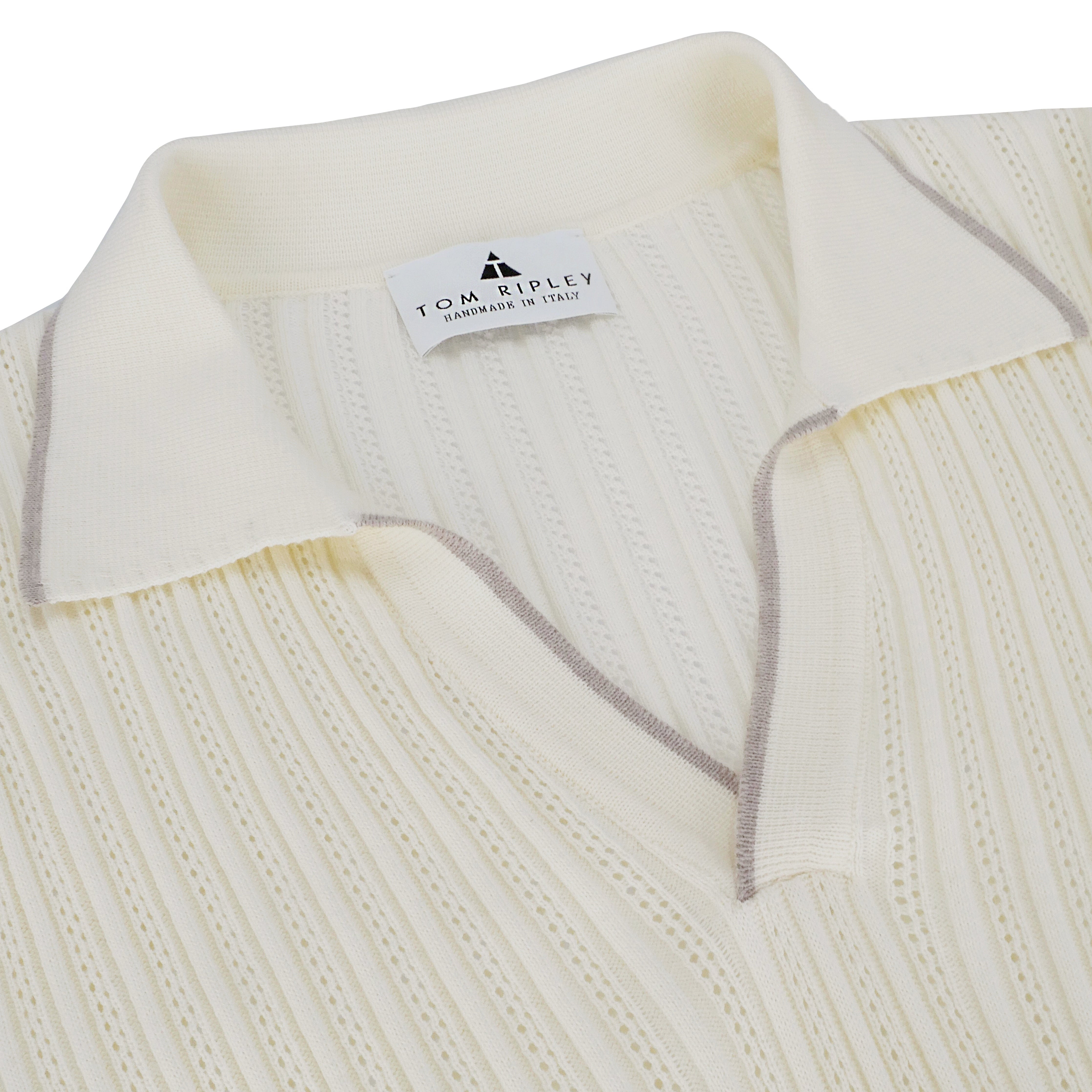 Ajour Knit Poloshirt GERMANO