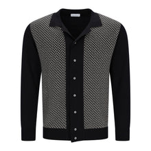 Lade das Bild in den Galerie-Viewer, Honeycomb Jacquard Polo Cardigan GEOFF
