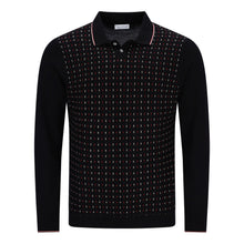 Lade das Bild in den Galerie-Viewer, Retro Jacquard Fine Knit Polopullover FAUSTO
