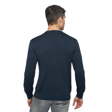Load image into Gallery viewer, Essential Crew-neck Pullover TOM Artikelnummer: T1000/1-672 Farbe: Marineblau Rückseite
