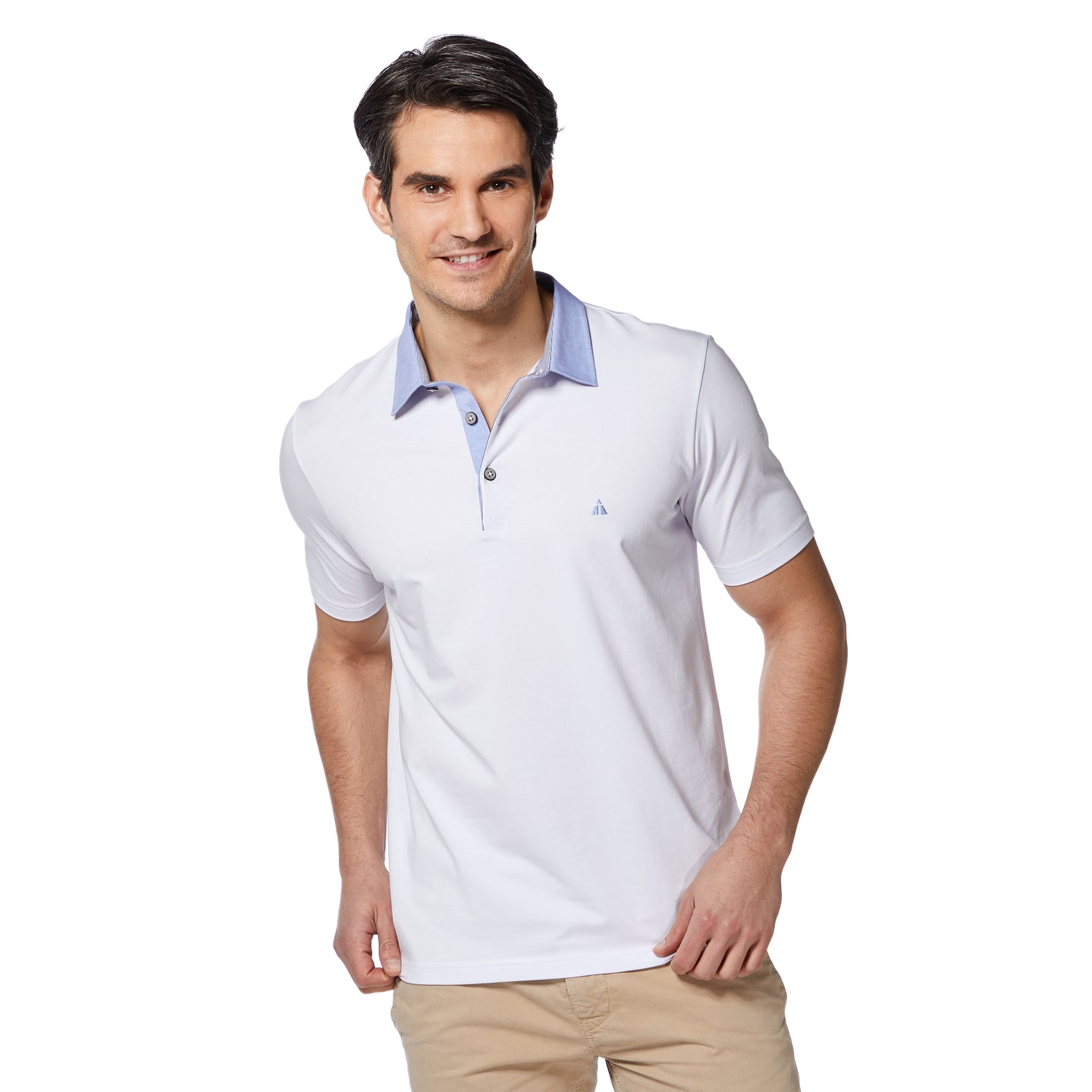 Jersey polo shirt with Kent collar WILLIAM 
