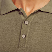 Load image into Gallery viewer, Fine knit polo shirt GIANLUCA
