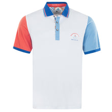 Load image into Gallery viewer, Double Tipped Piqué Polo Shirt Color Block STEVEN
